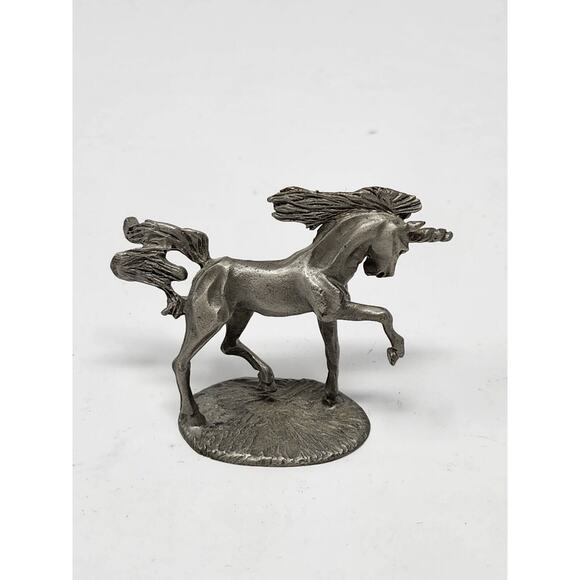 Rawcliffe Pewter Unicorn‎ Figurine R149 Vintage 1980 - Picture 1 of 5
